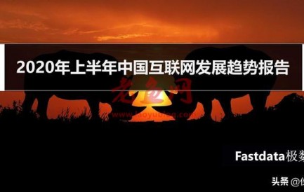 2020年上半年中国互联网发展趋势报告