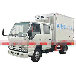 ISUZU Fresh Chicken Mutton Beef Meat Refrigerator Wagon With Meat hook